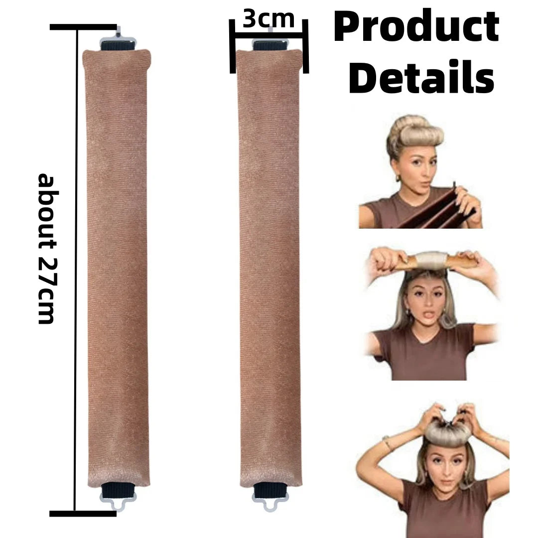 Heatless Hair Curling Rod Headband No Heat Soft Flexi Rollers Lazy Curls with Hook Sleeping Hair Styling Tool for Natural Look