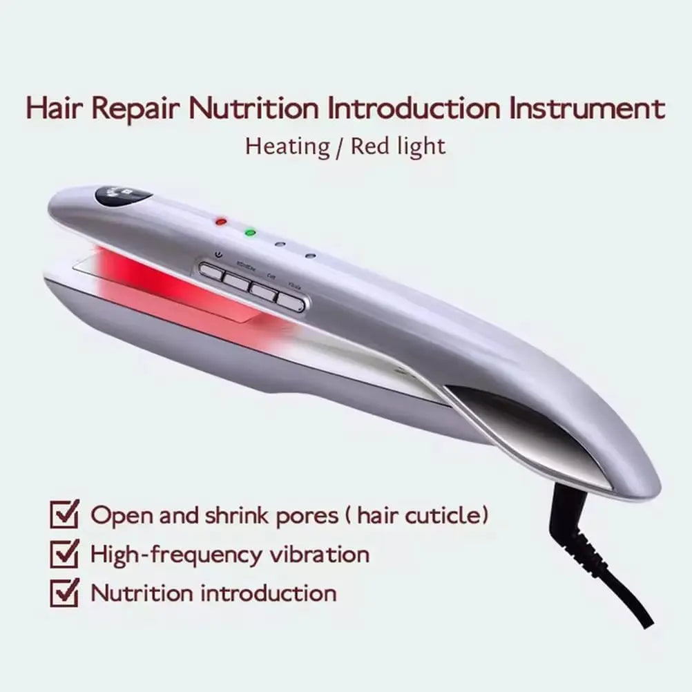 Professional Ice and Hot Hair Straightener Hair Care Frozen Flat Iron With 12000Hz Vibration for Repair Dry and Damaged Hair