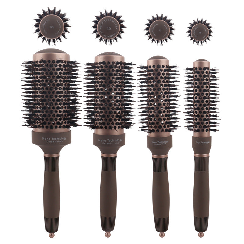 Pig Mane Hot Selling Roll Comb Round Comb Ceramic Roll Comb Four Series Roll Comb Large Pack Aluminum Tube Roll Comb Air Comb