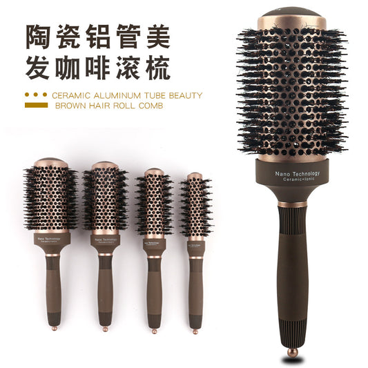Pig Mane Hot Selling Roll Comb Round Comb Ceramic Roll Comb Four Series Roll Comb Large Pack Aluminum Tube Roll Comb Air Comb