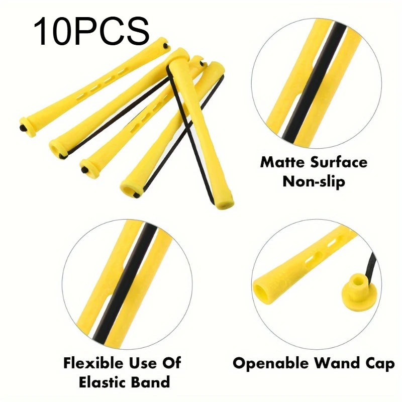 Premium Perm Rods Set for Natural Hair - Create Bouncy Curls with Cold Wave Rods & Hair Rollers - Professional DIY Hairdressing