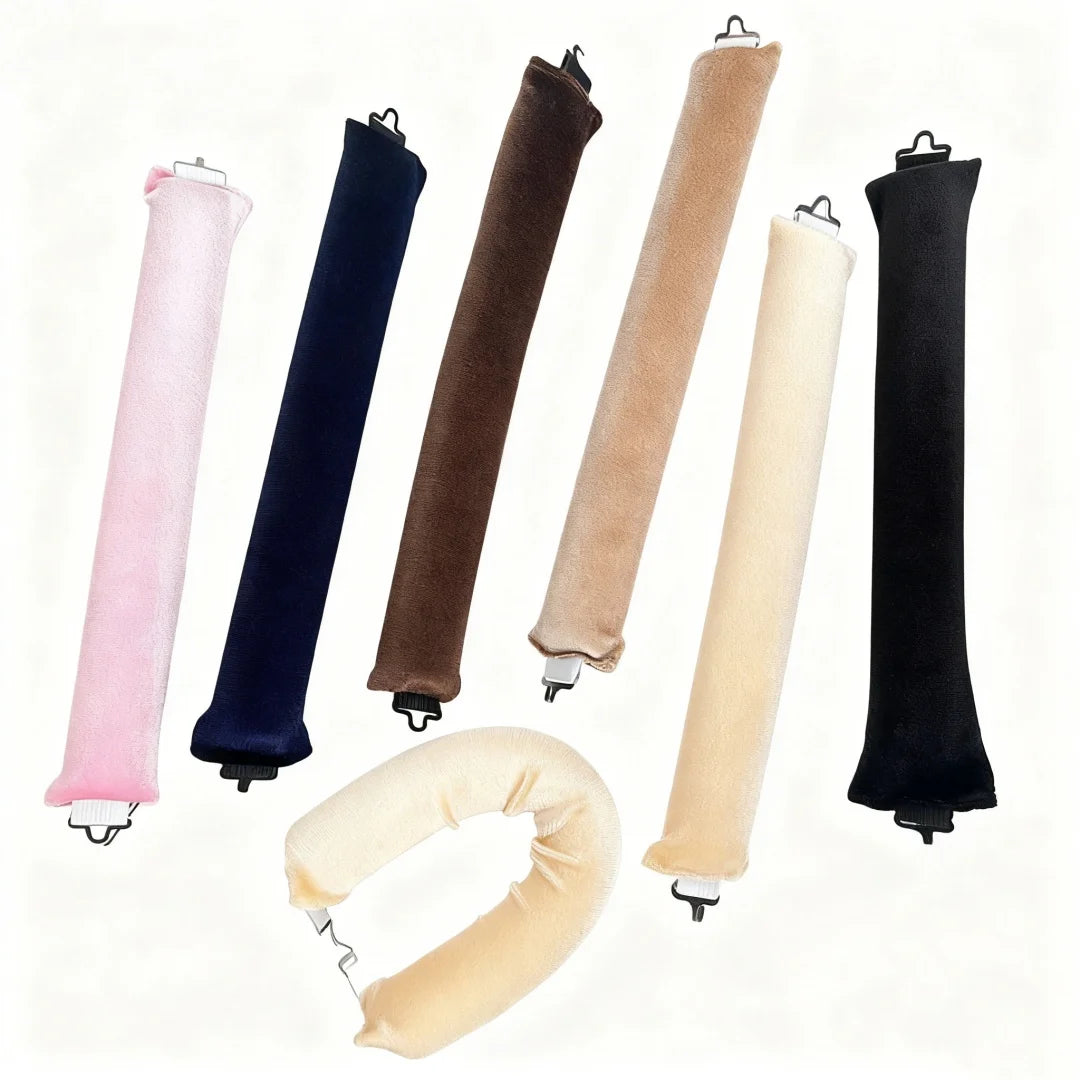 Heatless Hair Curling Rod Headband No Heat Soft Flexi Rollers Lazy Curls with Hook Sleeping Hair Styling Tool for Natural Look