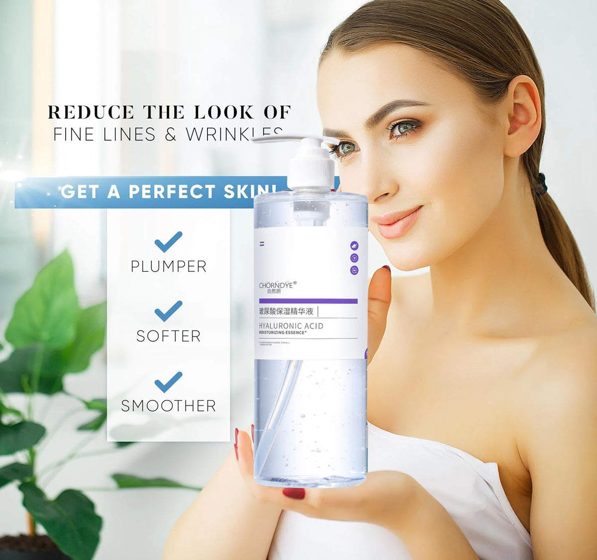 500ml Hyaluronic Acid Deep Hydration Cooling for Face,Hydration Booster,Refreshing Lightweight Texture Korean Glass Skin Care