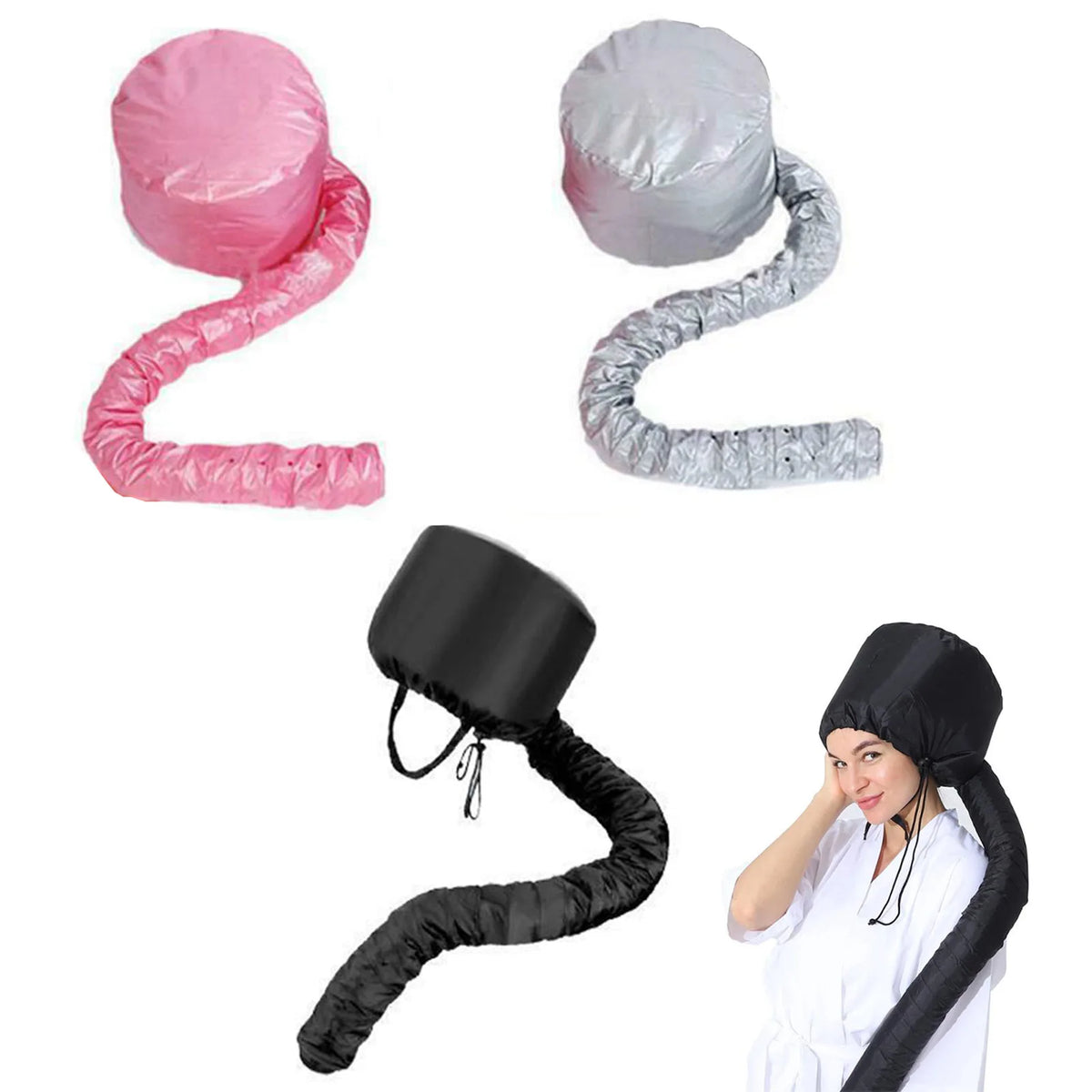 Hair Styling Dry Hair Cap Practical Adjustable SPA Heated Hood Cap Steamer for Hair Dryer Home Spa Salon Styling
