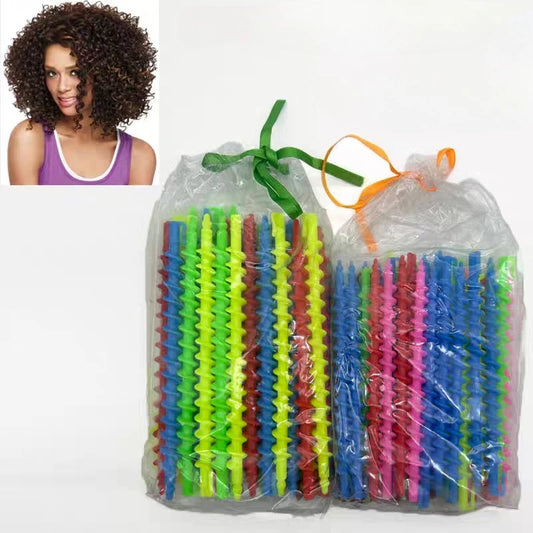 No Heat Hair Rollers Curls Spira lRod Roller Sticks Perm Rods Set Heatless Hair Curler Wave Formers Colorful Hair Styling Tools
