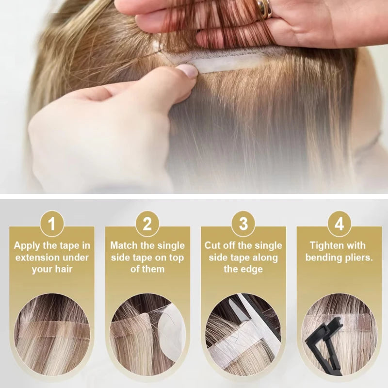 Tape in Extensions Single Sided Tape Roll for Hair Extensions 3 Yards Replacement Hair System Tape Wig Tape Strong Hold